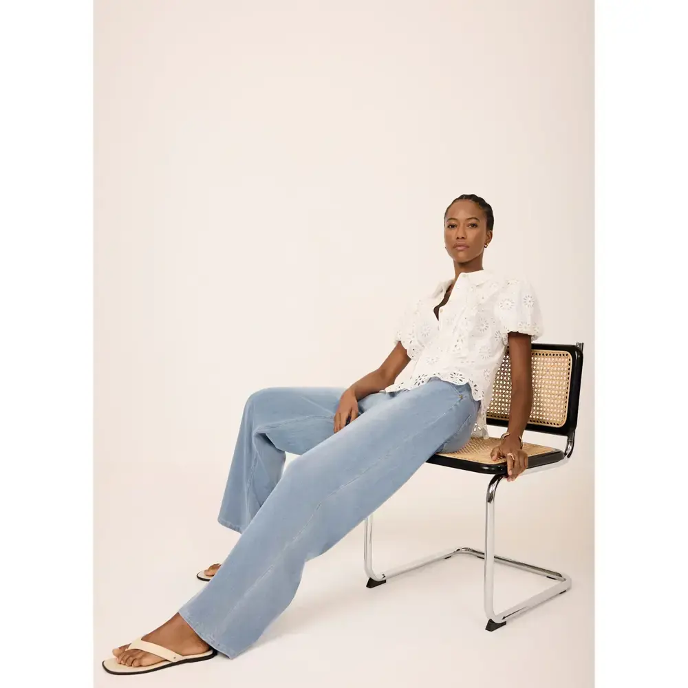 Mint Velvet Mid Indigo Wide Jeans